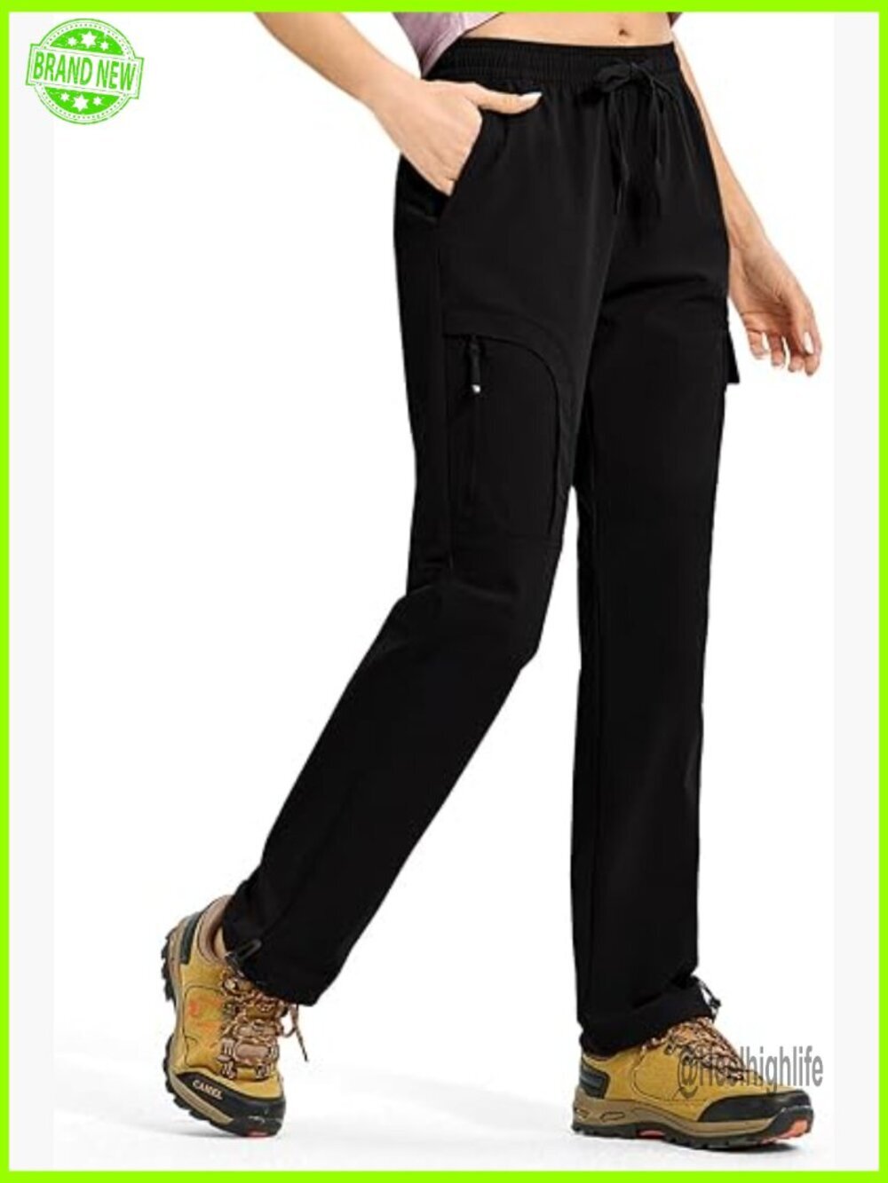 Lightweight Water Resistant Quick Dry Cargo Pants with Pockets for Hiking